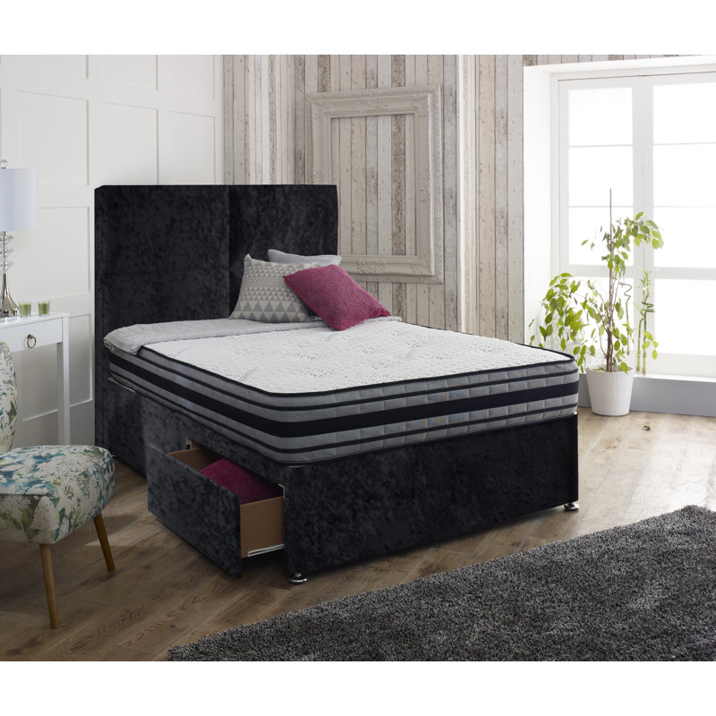 Rosdorf Park Inman Upholstered Divan Bed and Headboard Wayfair.co.uk